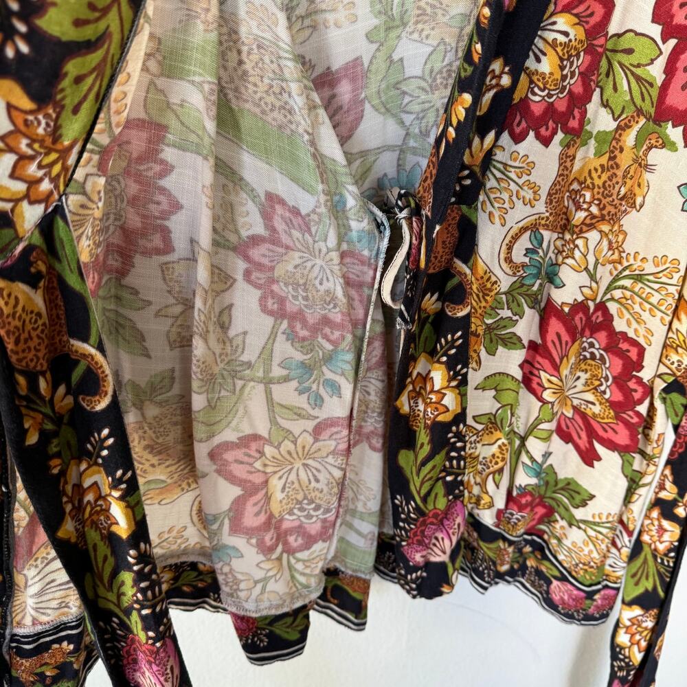 Farm Rio Women’s Tapestry Knit Crossover Kimono size S - Picture 8 of 11